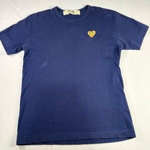 Comme de Garçons Gold Heart Navy Tee | $35